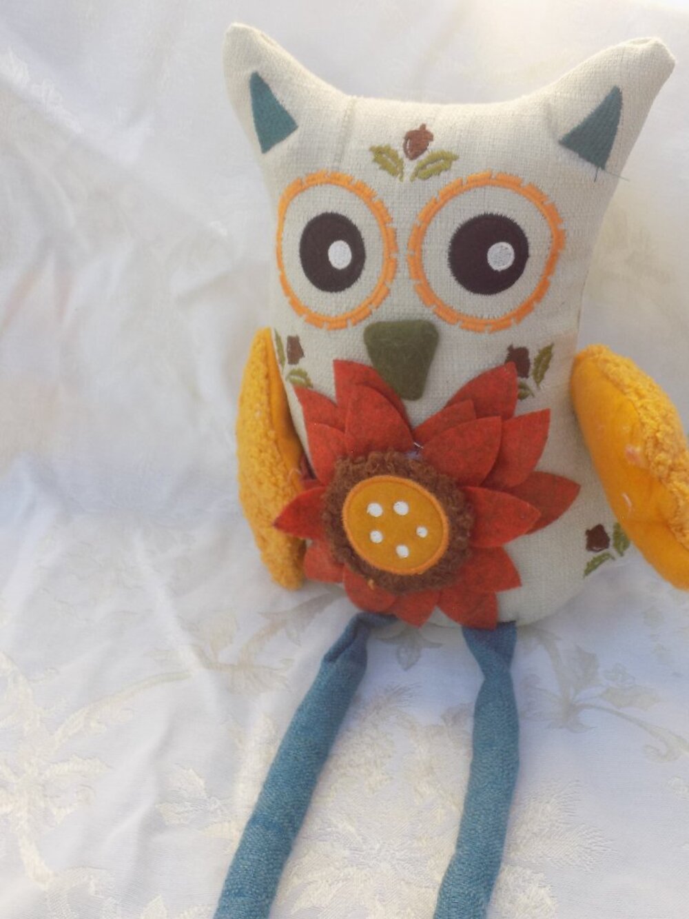 OWL STUFFED SHELF SITTER WEIGHTED *
